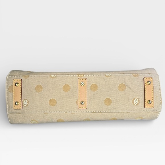 Dooney & Bourke Gold Polka Dot Tote - Picture 4 of 10